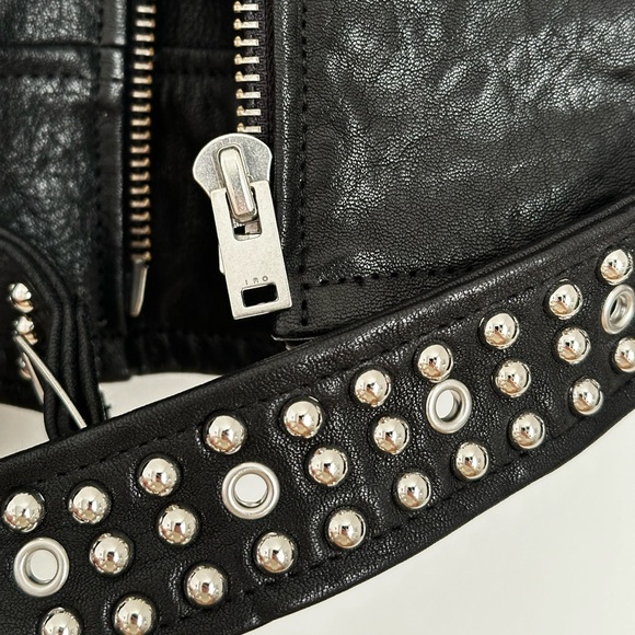 IRO leather jacket with stud detail - Picture 3 of 8